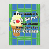 ピクルボールソフトサーブ?代わりにアイスクリームを買いに行く ポストカード (正面)