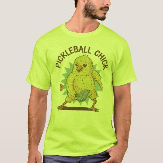 ピクルボールチックチおもしろいキン Tシャツ (正面)