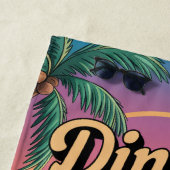 ピクルボールディンカーユナイズフラミンゴパドル ビーチタオル (インサイチュ)