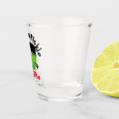 ピクルボールハロウィーン – FrankenPickle - It's Alive ショットグラス (右)