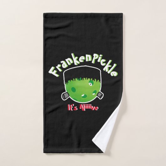 ピクルボールハロウィーン – FrankenPickle - It's Alive ハンドタオル (ハンドタオル)
