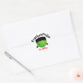 ピクルボールハロウィーン – FrankenPickle - It's Alive ラウンドシール (封筒)