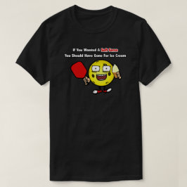 ピクルボールバニラソフトサーイエローボールおもしろい Tシャツ