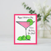 ピクルボールバレンタインデーの好きコスモー ポストカード (スタンド正面)