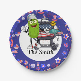 ピクルボールバーベキュー4th 7月の独立記念日 ペーパープレート