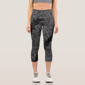 ピクルボールパドルトルネード!!ハイウェストキャプリス カプリレギンス (正面)