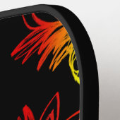 ピクルボールパドルレインボーパイナップル ピックルボールラケット (左詳細)