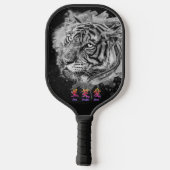 ピクルボールパドル漢字の愛と蝶 ピックルボールラケット (裏面)