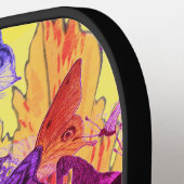 ピクルボールパドル漢字雲付きハッピータイガー ピックルボールラケット (左詳細)