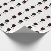 ピクルボールパドル&オレンジピックボール ラッピングペーパー (角)