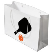 ピクルボールパドル&オレンジピックボール ラージペーパーバッグ (裏面アングル)