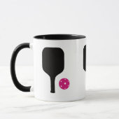 ピクルボールパドル&ピンクボール マグカップ (左)