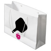 ピクルボールパドル&ピンクボール ラージペーパーバッグ (正面アングル)