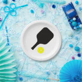 ピクルボールパドル&ボール ペーパープレート (パーティー)