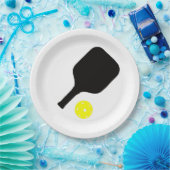 ピクルボールパドル&ボール ペーパープレート (パーティー)