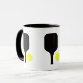 ピクルボールパドル&ボール マグカップ (正面左)