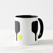 ピクルボールパドル&ボール マグカップ (正面右)