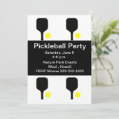 ピクルボールパドル&ボール 招待状 (スタンド正面)