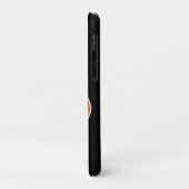 ピクルボールパーソナライズされたラブホワイト&オレンジボール Case-Mate iPhoneケース (裏面/左)