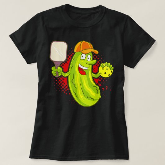 ピクルボールピックパドルユーモアおもしろいスポーツ543 Tシャツ (デザイン正面)