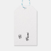 ピクルボールピンク&ホワイトピックルパーソナライズされたボール ギフトタグ (裏面)