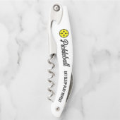 ピクルボールファンコルクスクリューワインボトルオープナーギフト ソムリエナイフ (正面)