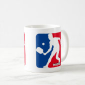 ピクルボールマグ – スタイル1 コーヒーマグカップ (正面右)