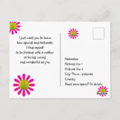 ピクルボールママの母の日黒 ポストカード (裏面)