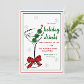 ピクルボールマルティーニクリスマスホリデードリンクスサンタ 招待状 (スタンド正面)