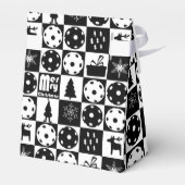 ピクルボールメリークリスマス🎄白黒 フェイバーボックス (裏面サイド)