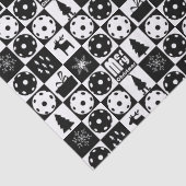 ピクルボールメリークリスマス🎄白黒 薄葉紙 (詳細)