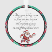 ピクルボールメリークリスマス オーナメント (裏面)