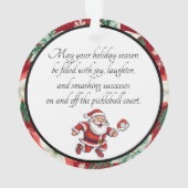 ピクルボールメリークリスマス オーナメント (裏面)