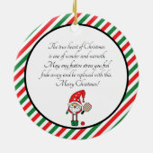 ピクルボールメリークリスマス セラミックオーナメント (裏面)