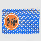 ピクルボール他のボールはピクルブルーオレンジ ゴルフタオル (横)