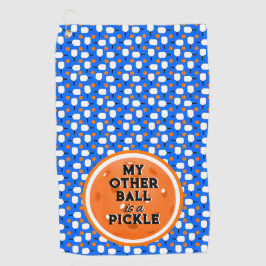 ピクルボール他のボールはピクルブルーオレンジ ゴルフタオル