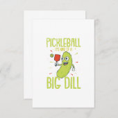 ピクルボール大きなディルおもしろいのパンプギフトのようなものだ サンキューカード (正面/裏面)