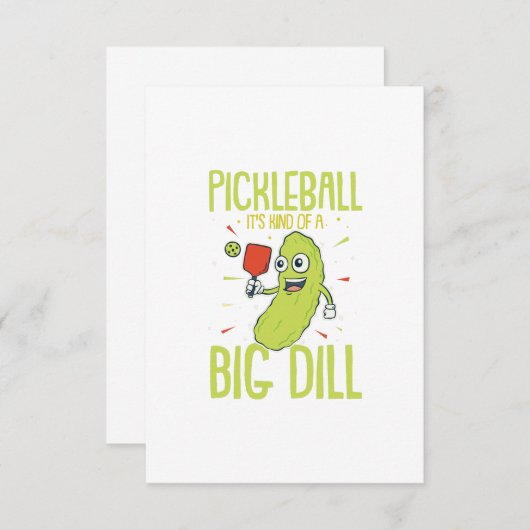 ピクルボール大きなディルおもしろいのパンプギフトのようなものだ サンキューカード (正面/裏面)