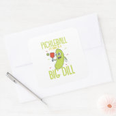 ピクルボール大きなディルおもしろいのパンプギフトのようなものだ スクエアシール (封筒)