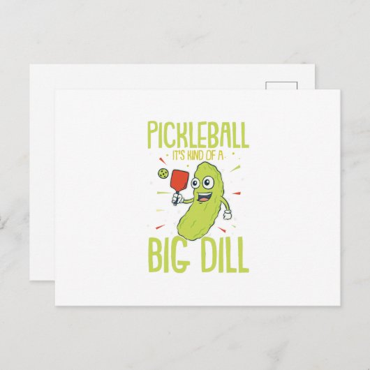 ピクルボール大きなディルおもしろいのパンプギフトのようなものだ 案内ポストカード (正面/裏面)