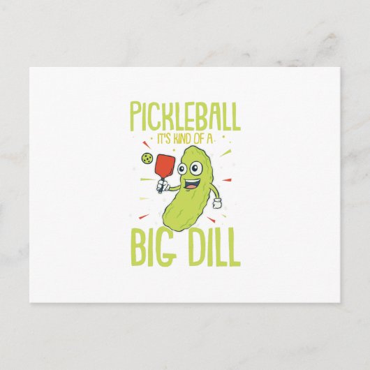 ピクルボール大きなディルおもしろいのパンプギフトのようなものだ 案内ポストカード (正面)