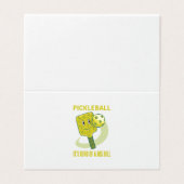 ピクルボール大きなディルおもしろいプン 名刺 (外部フラット)