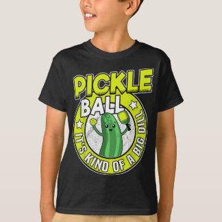 ピクルボール大きなディルレトロおもしろいPic Tシャツ