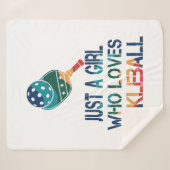 ピクルボール女性レインボー シェルパブランケット (正面(横))