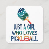 ピクルボール女性レインボー スクエア名刺 (裏面)