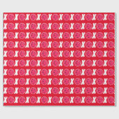 ピクルボール恋人バレンタインデンXOXOピックボール ラッピングペーパー (フラット)