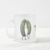 ピクルボール愛好家！ フロストグラスマグカップ (左)