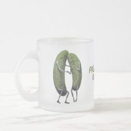 ピクルボール愛好家！ フロストグラスマグカップ