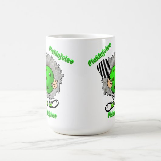 ピクルボール漬け汁ハロウィンインスパイア映画 コーヒーマグカップ (中央)