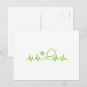 ピクルボール男性へアートウィメンズピクルボールピクルバル シーズンポストカード (正面/裏面)